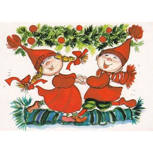 Carte Lutins Nouvel An Finlande