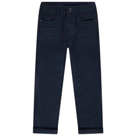 Pantalon Slim Uni Effet Crinkle Pour Garçon - Bleu Marine