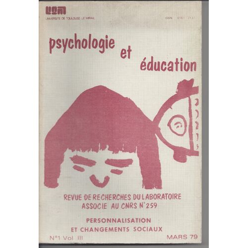 Psychologie Et Education N°1   Vol 3 Personnalisation Et Changements Sociaux
