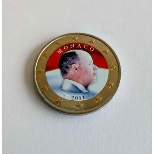 Monaco 2011 - 2 Euros De La Serie - Version Couleur - Colored Color In Farbe Colorati