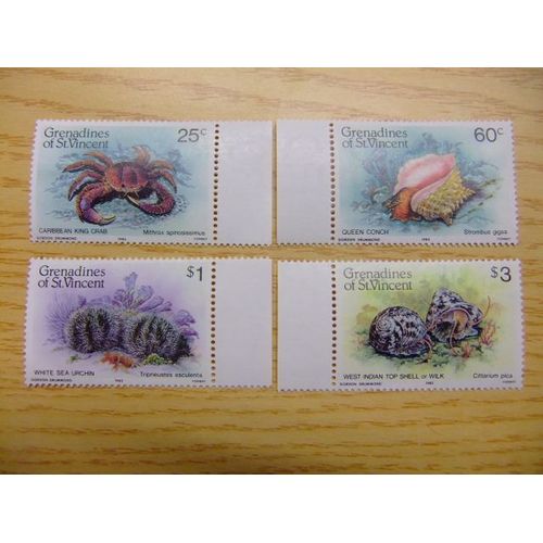 Grenadines Of St.Vincent - Fauna - Flora - Yvert & Tellier N º 374 / 377 ** Mnh
