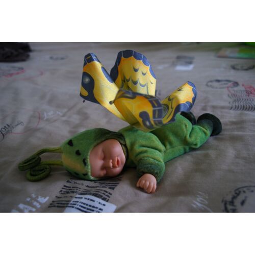 Peluche Anne Geddes Papillon "Vert"