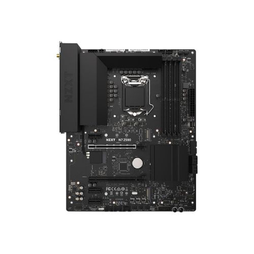 NZXT N7 Z590 Matte White - Carte-mère - ATX - Socket LGA1200 - Z590 Chipset - USB-C Gen 2x2, USB 3.2 Gen 2, USB 3.2 Gen 1, USB-C Gen2 - Wi-Fi 6, Bluetooth, 2.5 Gigabit LAN - carte graphique...