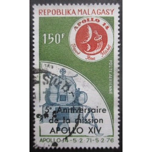 Madagascar Poste Aérienne N°166 Apollo 14 Oblitéré