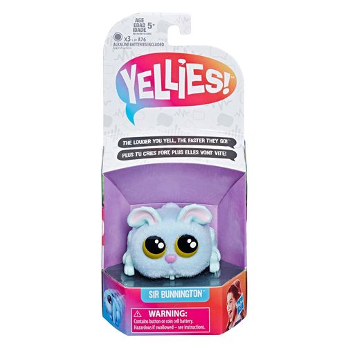 Hasbro Yellies Lapin Interactif Sir Bunnington "Plus Tu Cries Fort, Plus Il Avance Vite !