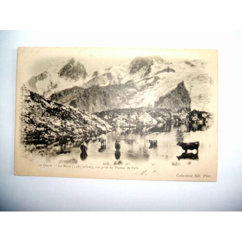 Carte Postale Ancienne - La Grave - La Meije Vue Prise Du Plateau De Paris - Timbrée