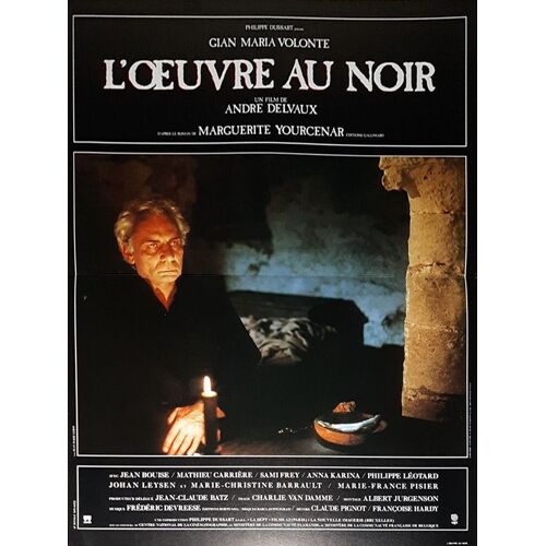 L'oeuvre Au Noir - Véritable Affiche De Cinéma Pliée - Format 40x60 Cm - De André Delvaux Avec Gian Maria Volonté, Sami Frey, Anna Karina, Johan Leysen - 1988