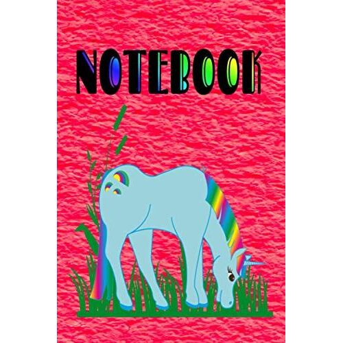 Pink Lined Notebook With Unicorn Graphics. The Notebook Has Cards With Unicorn Graphics.: This Simple Notebook Is Perfect For Jotting Down Great Ideas.
