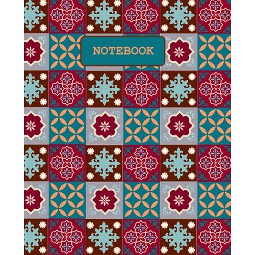 Tribal Tiles Notebook 7.5" X 9.25" 100 Pages