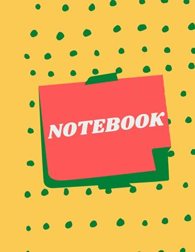 My Notes A4 Notebook With Colored Cover, 100 Pages Of Lined Paper. New Design (8.5" X 11")