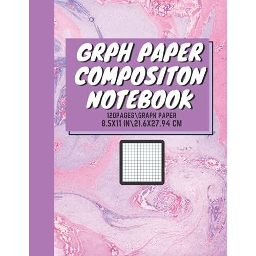 Composition Notebook Marble Style Cover: Marble Style, Graph Paper / Grid Notebook, 8.5" X 11", 120 Pages, Professional Binding, Quad Ruled 5 Squares Per Inch