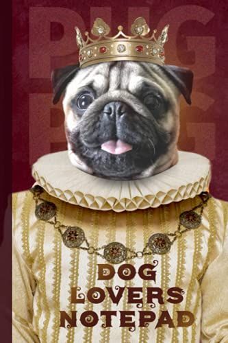 Dog Lovers Notepad. Notebook For Writing Notes.: Pug Lover's Gift. Ruled Pages. (Notepads For Notes With Animals On The Covers)