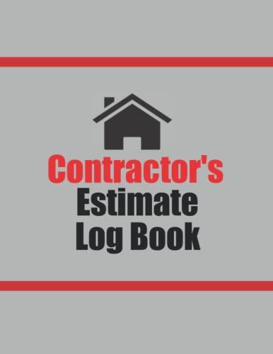 Contractor's Estimate Log Book: Job Estimate Quote Book To Record Client Details With Dot Diagram Sheets