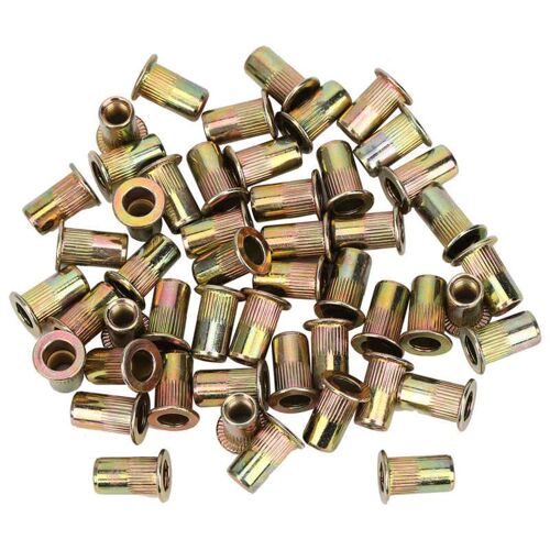 Écrous De Rivet Plaqués De Zinc M5, 150 Pièces, Rivetage Rapide, Accessoires De Quincaillerie Automobile, Fixations