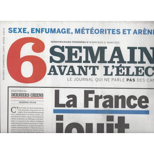 Semaines Avant L'élection  6 