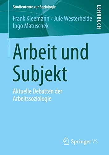 Arbeit Und Subjekt