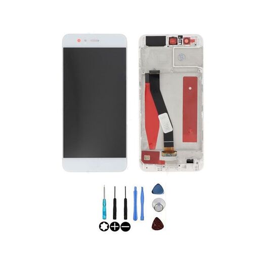Ecran Lcd & Vitre Tactile Blanc Assemblés Sur Châssis Pour Huawei P10 Vtr-Al00 Vtr-L09 Vtr-L29 Vtr-Tl00