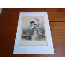 Gravure Anglaise Sur Acier Xixème (Vers 1850) //  L'esperance