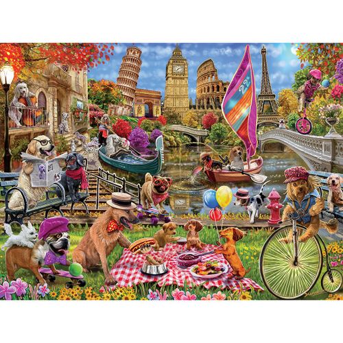 Puzzle Pièces Xxl - Dog Gone Days - Puzzle 300 Pièces