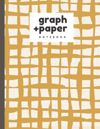 Graph Paper Composition Notebook For Math, Science, Writing - 120 Pages, Grid Notebook Graphing Paper, 30x40 Sq In. (Large 8.5 X 11) - Mustard Yellow