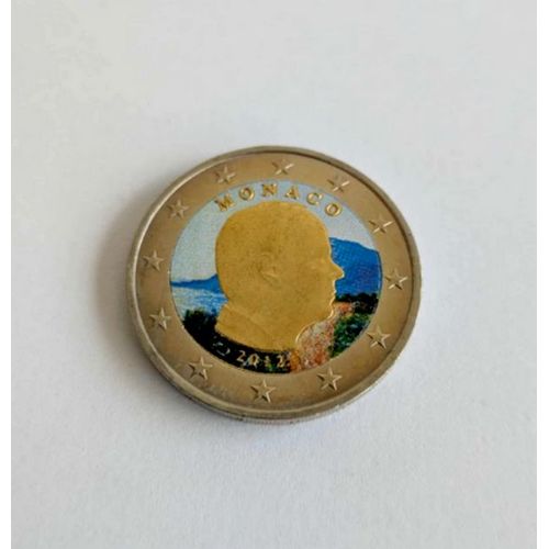 Monaco 2012 - 2 Euros De La Serie - Version Couleur - Colored Color In Farbe Colorati