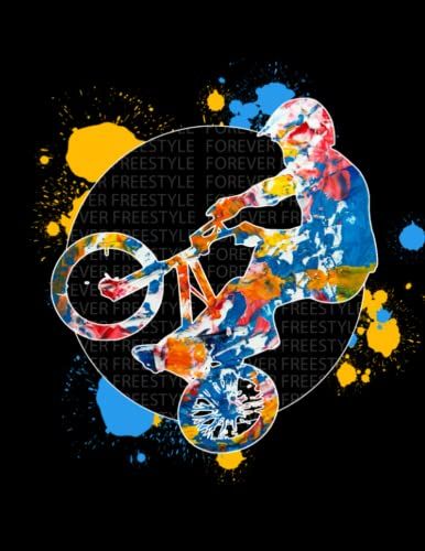 Bmx Bike Bicycle Bmx Biker: Bmx Bicycle Stunt Cycling Bmx Cyclist Bicyclist Biker Notebook | Lined Notebook Journal Todo Exercise Book Or Diary 8,5x11 With 110 Pages