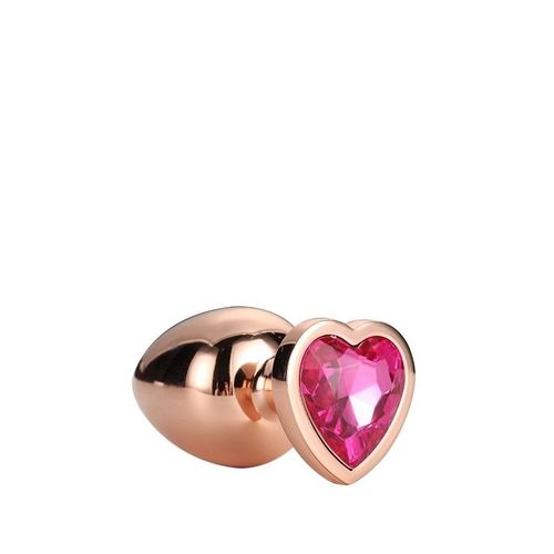 Gleaming Love Coeur Bijou Plug Gold Taille M Anal Femme Homme Rosebud Or M