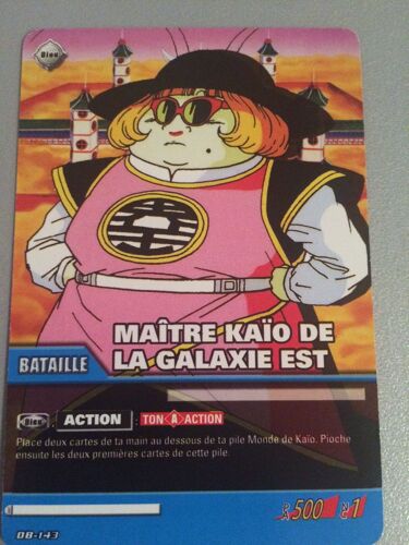 Carte Dragon Ball Db-143 "Maitre Kaio De La Galaxie Est" Version Fr Bandai 2009 Belgium