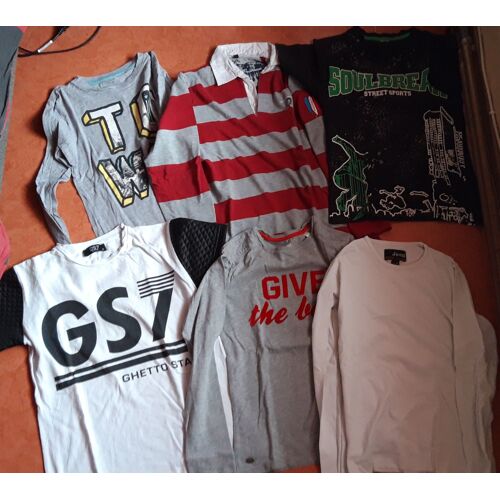 Lot Maillots T-Shirts Garçon 12 Ans