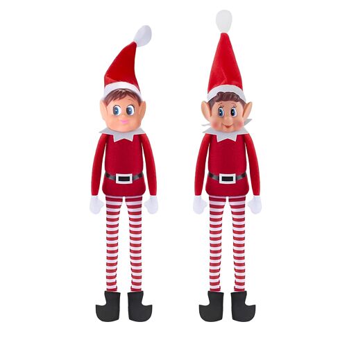 Duo Lutins Farceurs De Noël Elvie Et Elfie