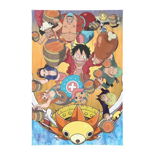 Décoration Murale One Piece 125×85 Cm Avec ?Illets Métalliques