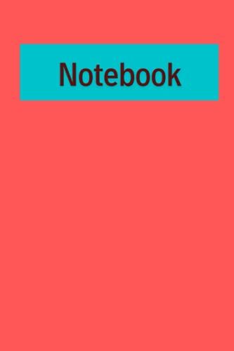 Notebook: Red & Blue Notebook, Slides Simple Notebook For Kids Boys Girls Woman Man "6x9" Inches, 120 Pages.