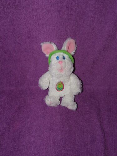 Doudou Lapin Gipsy Blanc Chapeau Vert Oeuf Bruit De Saut