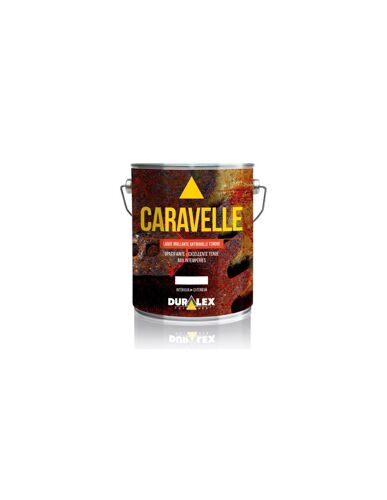 Laque antirouille de finition Caravelle blanc, jaune, noir ou gris clair 1L ou 3L - DURALEX
