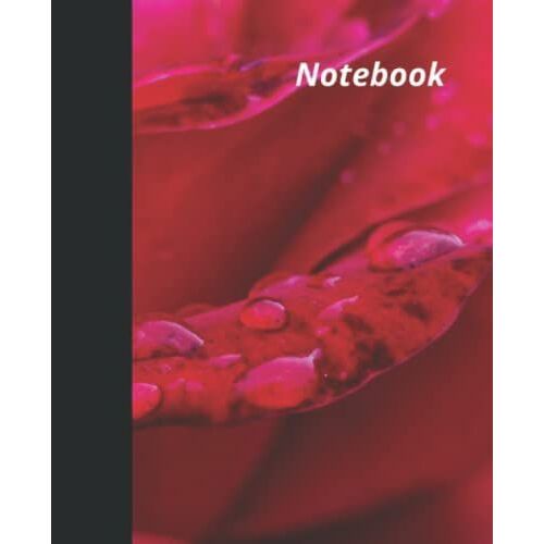 Notebook: Simple Notebook-Red - Notebook College Ruled - 100 Pages/ 7.5 X 9.25