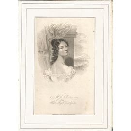 Gravure Anglaise Sur Acier Xixème(1822). // Miss Chester Of The  Theatre Royal Covent Garden 