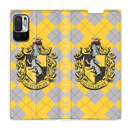 Housse Cuir Portefeuille Pour Xiaomi Redmi Note 10 5g Wb License Harry Potter Hufflepuff