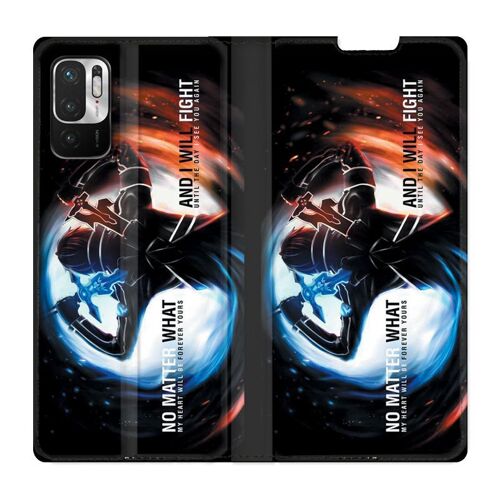 Housse Cuir Portefeuille Pour Xiaomi Redmi Note 10 5g Manga Sao Sword Art Online Fight