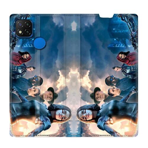 Housse Cuir Portefeuille Pour Xiaomi Redmi 9c Manga Gunnm Affiche