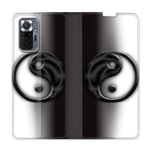 Housse Cuir Portefeuille Pour Xiaomi Redmi Note 10 Pro 5g Yin Yang 3d