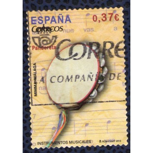 Espagne Oblitération Thématique Used Stamp Tambourine Pandereta 2013