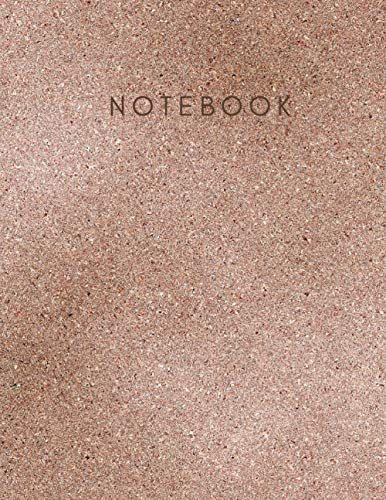 Notebook: Rose Gold Glitter Notebook 8.5 X 11in | 120 Pages | Cute Gift For Girlfriend | Great Mom Gifts