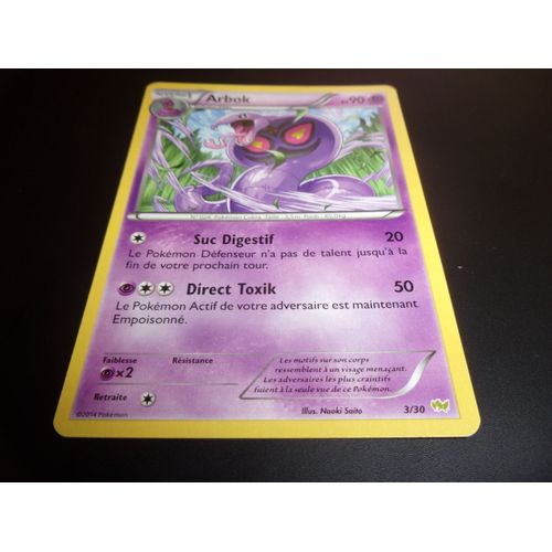 Arbok 3/30 Carte Pokemon Francaise