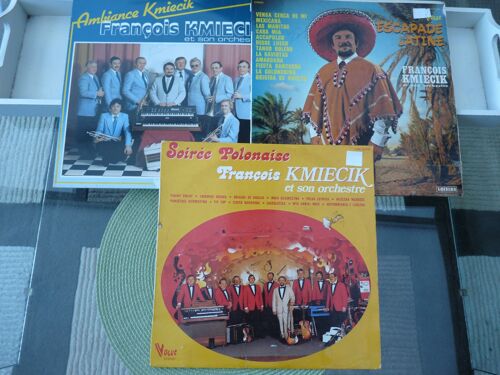 Lot De 3 Vinyl 33t Francois Kmiecik