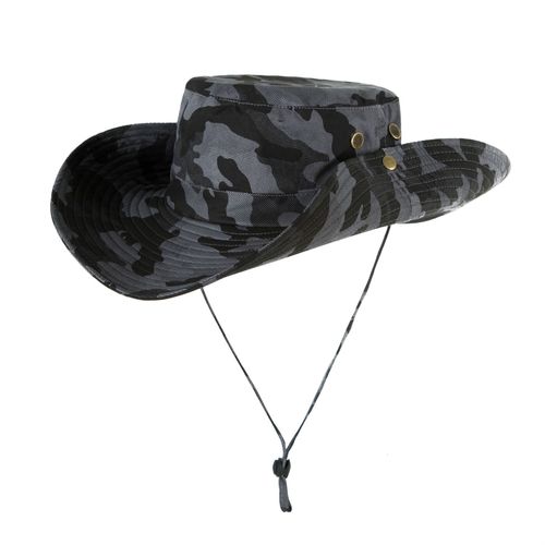 Chapeau De Cowboy Pour Hommes Et Femmes,Grand Chapeau D'extérieur,Pare-Soleil,Camouflage Uv,Grande Circonférence De Tête