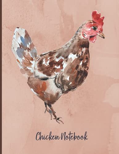 Chicken Notebook: Wide Ruled Paper Sized 8.5 X 11 Inches With 100 Pages