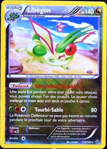 Carte Pokémon 110/160 Libégon 140 Pv Reverse Série Xy05 - Primo Choc Neuf Fr