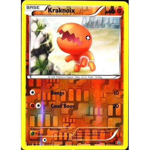 Carte Pokémon 82/160 Kraknoix 60 Pv Reverse Série Xy05 - Primo Choc Neuf Fr