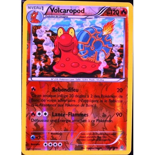 Carte Pokémon 23/160 Volcaropod 120 Pv Reverse Série Xy05 - Primo Choc Neuf Fr