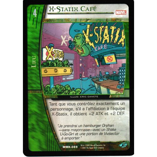 Carte Marvel Web Of Spider Man X Statix Cafe Mmk-089
